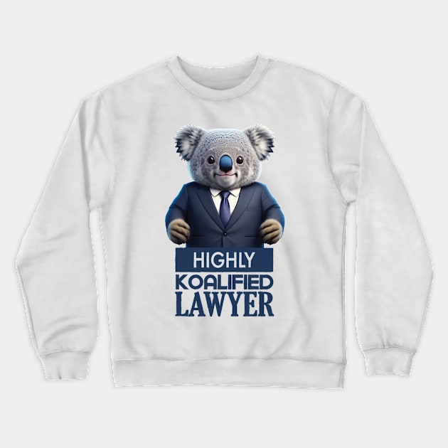 Just a Highly Koalified Lawyer Koala 2 Crewneck Sweatshirt by Dmytro